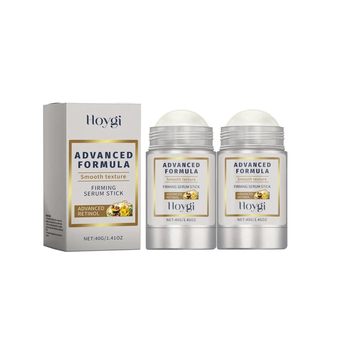 40G Retinol Renewal Stick Wrinkle Smoothing and Night Repair Niacinamide+Hyaluron Portable Solid Serum for Face Neck